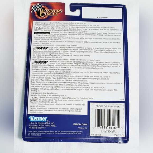 LOT-Nascar Jeff Gordon Hat, Diecast Racecar, Figure - Picture 6 of 9